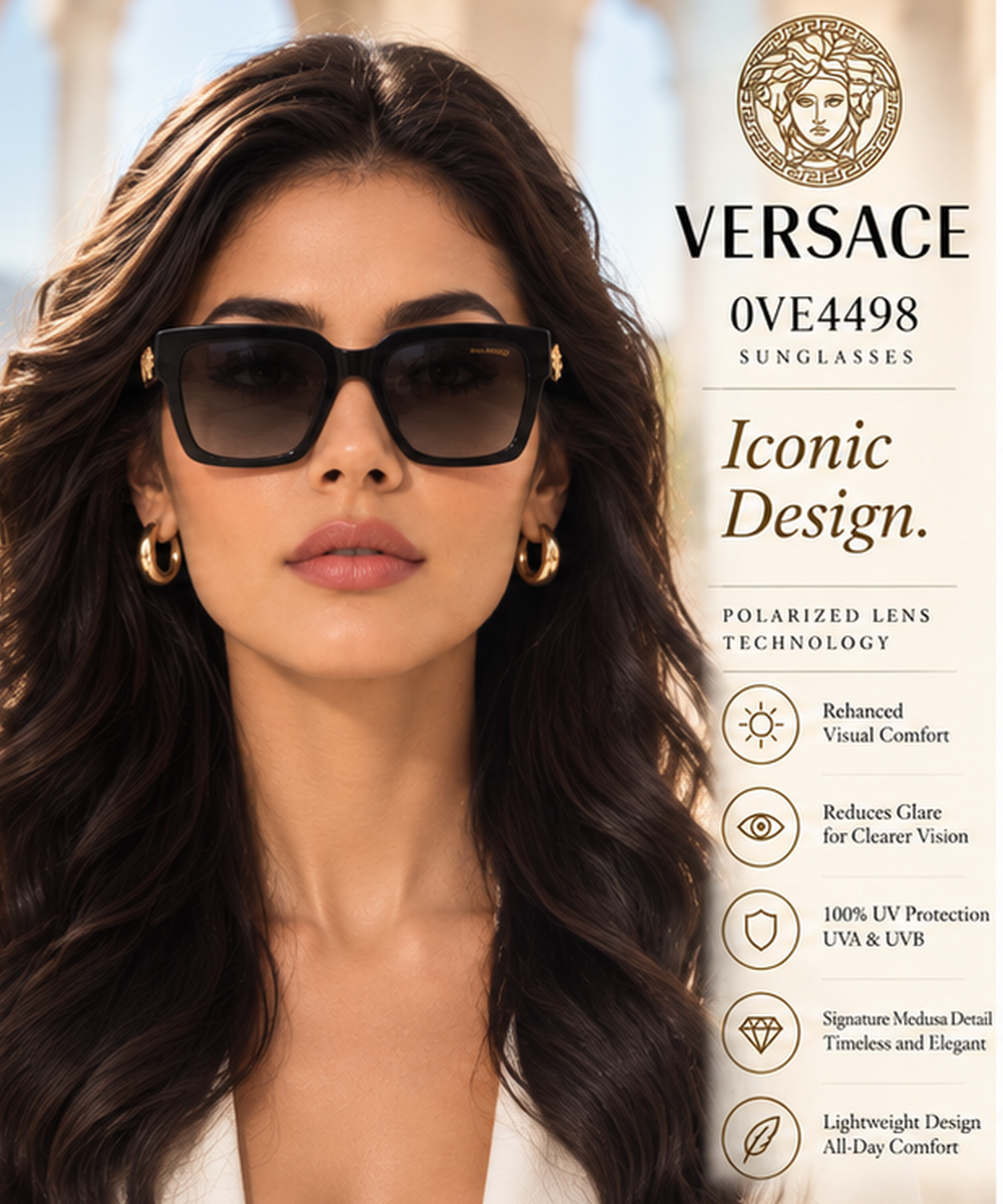 VERSACE VE4498 Women's Sunglasses,
