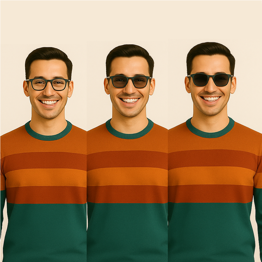 Single visión Transitions Polycarbonate Ar blue